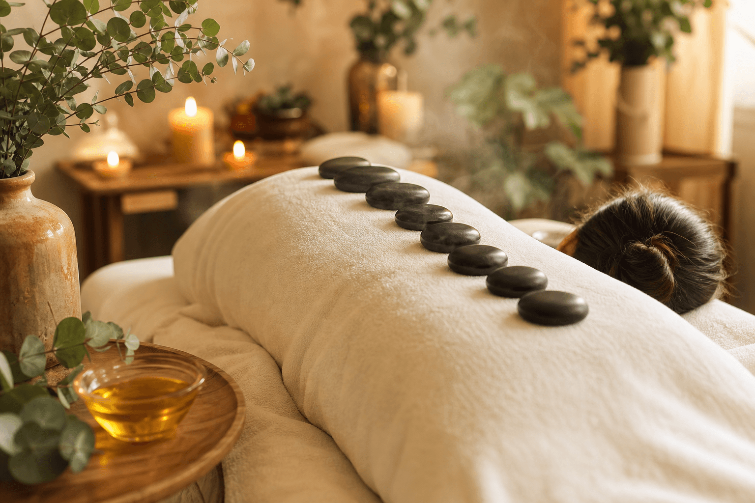 Massage aux Pierres Chaudes